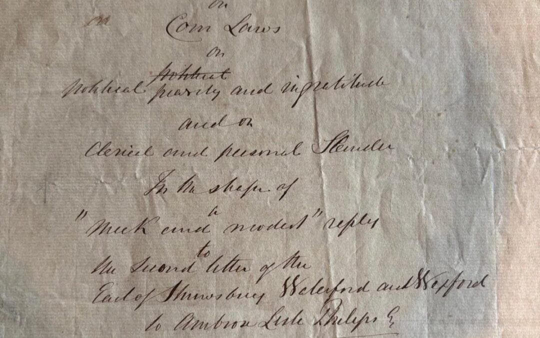 Archive Highlights: An Original O’Connell Manuscript