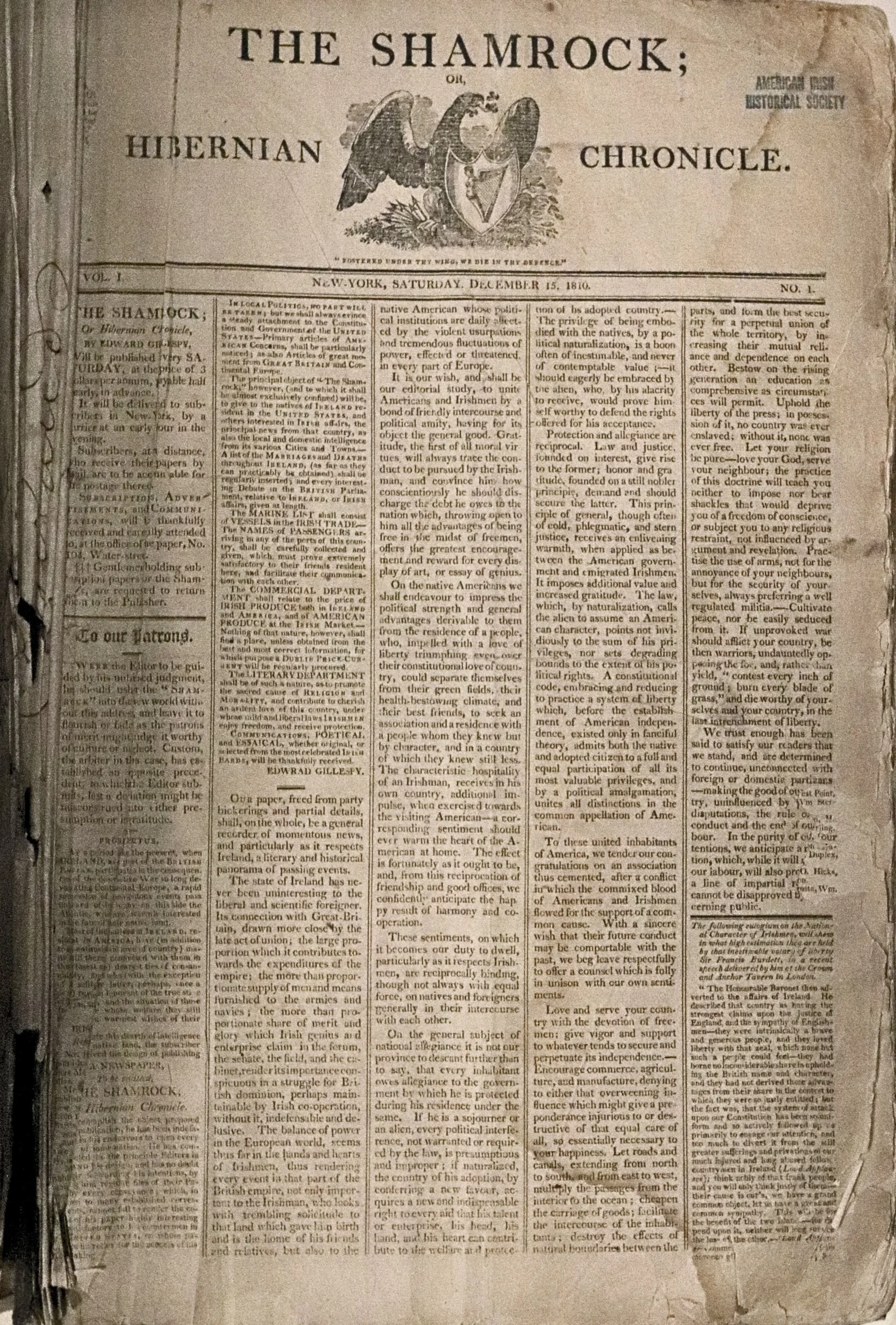 News on the Street: Irish American Newspapers